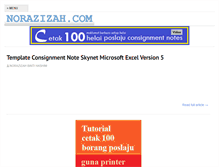 Tablet Screenshot of norazizah.com
